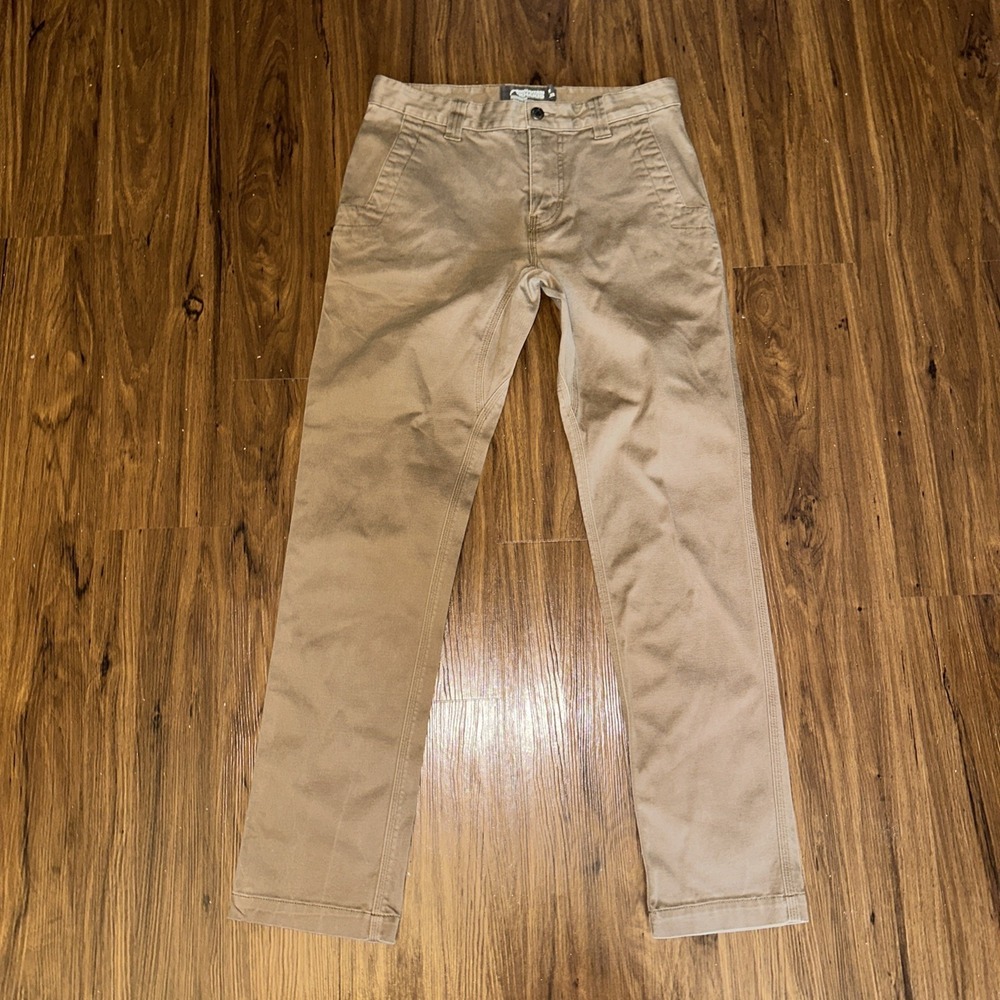 MOUNTAIN KHAKIS Pants Mens 30x32 Bison Brown Khaki Teton Twill Relaxed Fit